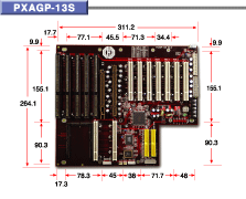 PXAGP-13S(R) Backplane
